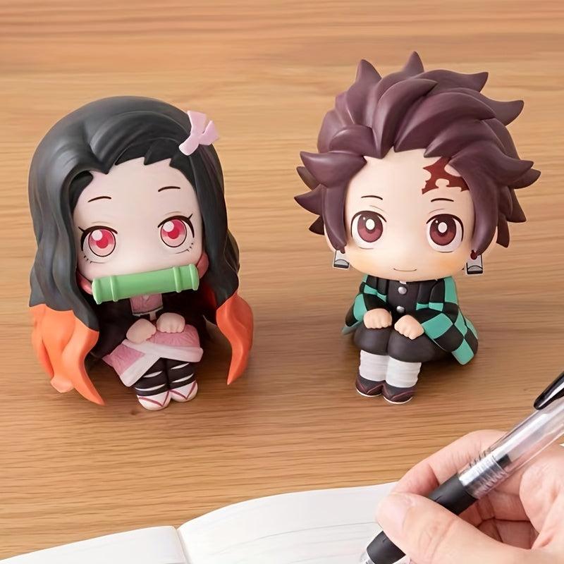 Anime Sitting Posture Car Decoration Model Doll - Fun Touch for Center Console