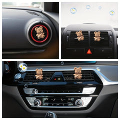 Bear Air Outlet Decorative Clip Car Air Freshener Car Aromatherapy Gift