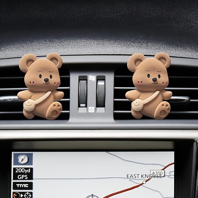 Bear Air Outlet Decorative Clip Car Air Freshener Car Aromatherapy Gift