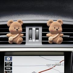 Bear Air Outlet Decorative Clip Car Air Freshener Car Aromatherapy Gift