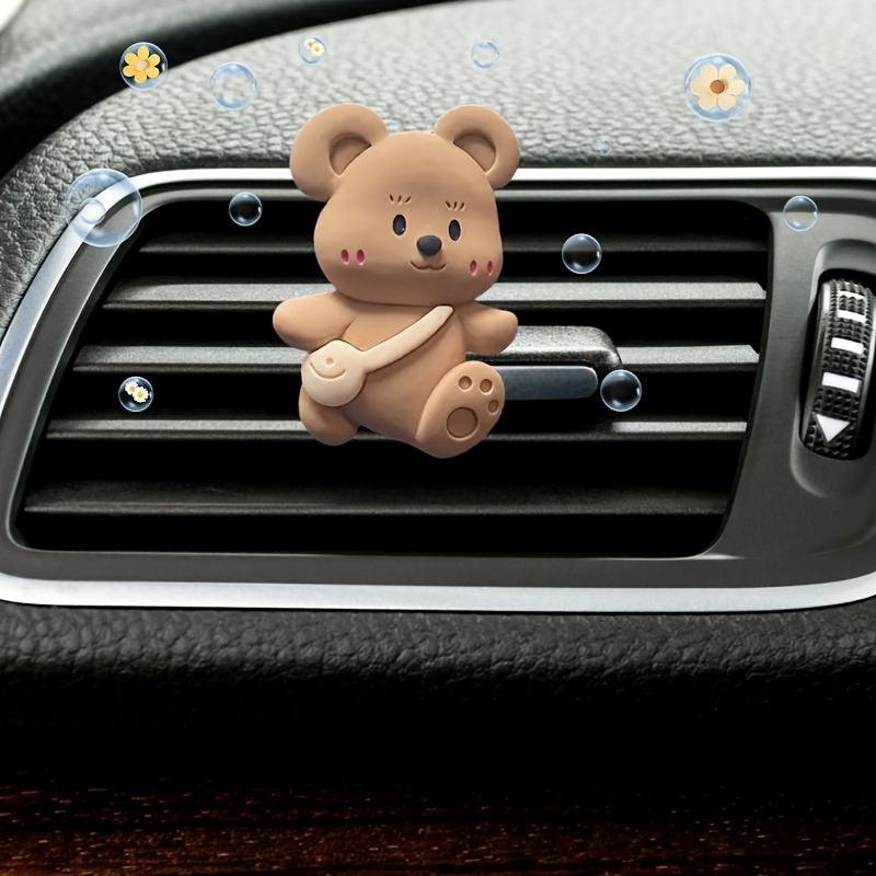 Bear Air Outlet Decorative Clip Car Air Freshener Car Aromatherapy Gift