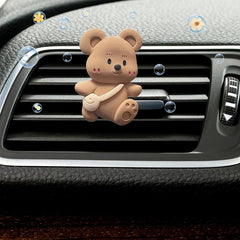 Bear Air Outlet Decorative Clip Car Air Freshener Car Aromatherapy Gift