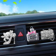 Car Air Vent Clip Bling Rhinestone Diffuser Freshener