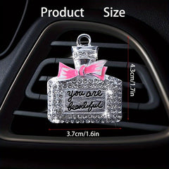 Car Air Vent Clip Bling Rhinestone Diffuser Freshener