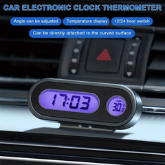 Mini Car Auto Clock with Thermometer Hyg