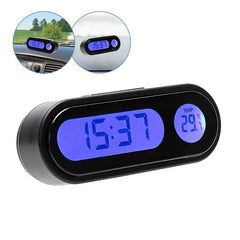 Mini Car Auto Clock with Thermometer Hyg