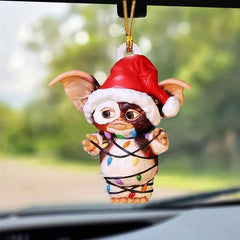 Acrylic Dog Car Pendant 2D Rearview Mirror Hanging Decoration