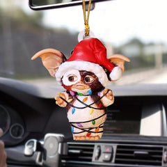 Acrylic Dog Car Pendant 2D Rearview Mirror Hanging Decoration