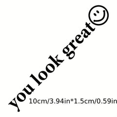 Car Rearview Mirror Makeup Mirror Decals You Look Great Decorative Stickers