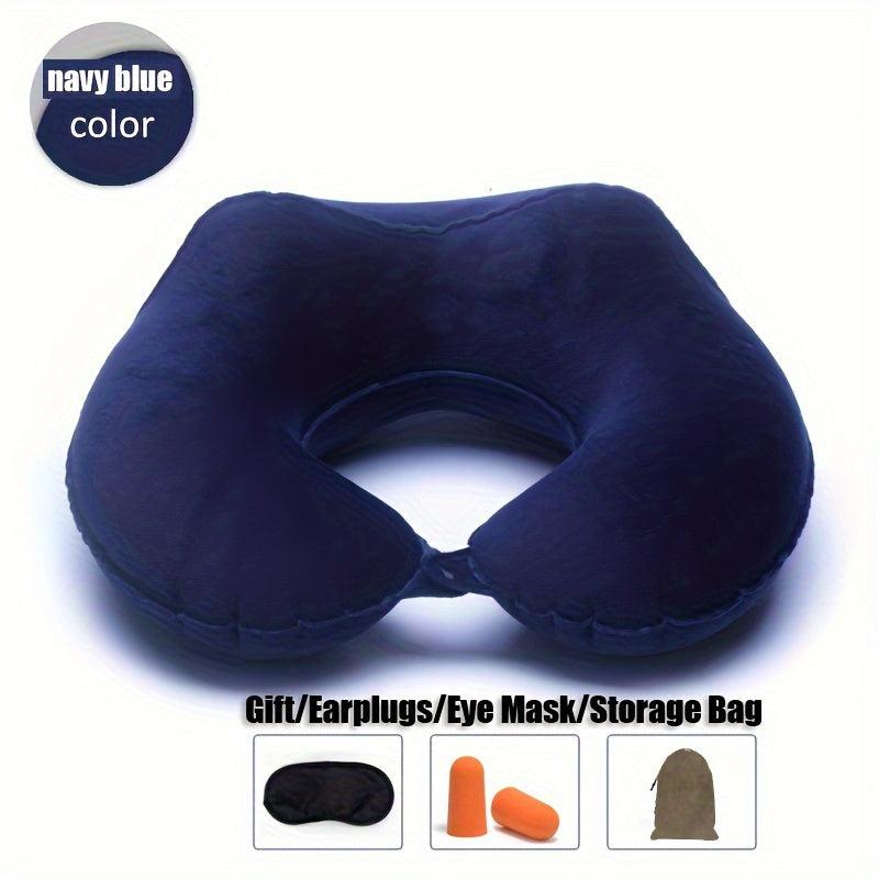 TPU Inflatable Car Home Neck Support Pillow