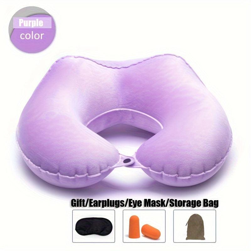 TPU Inflatable Car Home Neck Support Pillow