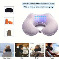 TPU Inflatable Car Home Neck Support Pillow