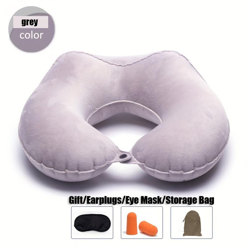 TPU Inflatable Car Home Neck Support Pillow