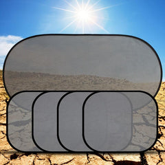 5pcs Car Mesh Sun Curtain Window Sun Protection Heat Insulation