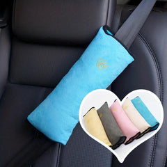 Car Seat Belt Cover Cartoon Shoulder Plush Anti-strangle Pillow