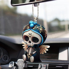 Winged Skull Halloween Car Pendant Decor
