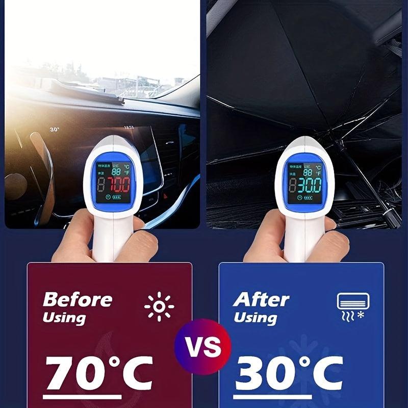 Car Front Windshield Sunshade Foldable Insulation Umbrella