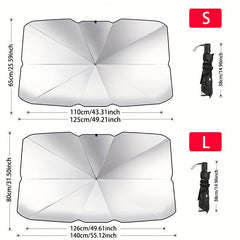 Car Front Windshield Sunshade Foldable Insulation Umbrella
