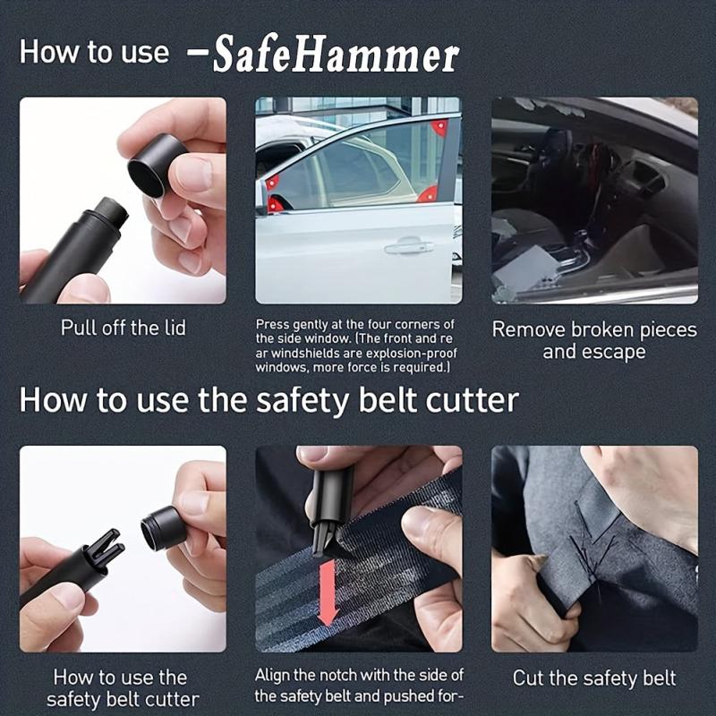 SafeHammer Glass Breaker Car Window Breaker