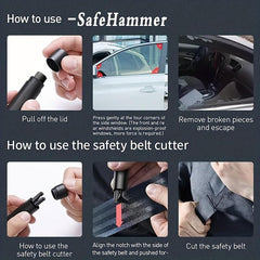 SafeHammer Glass Breaker Car Window Breaker