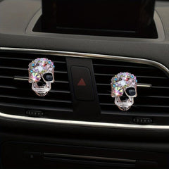 Skull Car Air Freshener Resin Clip Decoration Ornaments Car Perfume
