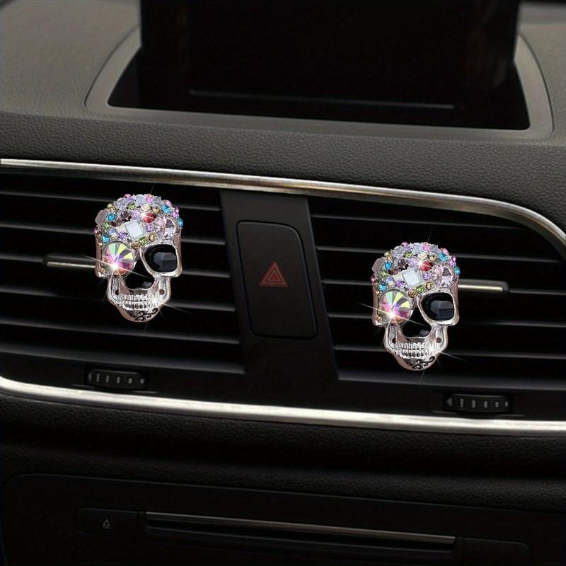 Skull Car Air Freshener Resin Clip Decoration Ornaments Car Perfume