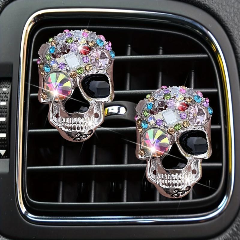 Skull Car Air Freshener Resin Clip Decoration Ornaments Car Perfume