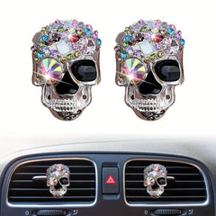 Skull Car Air Freshener Resin Clip Decoration Ornaments Car Perfume