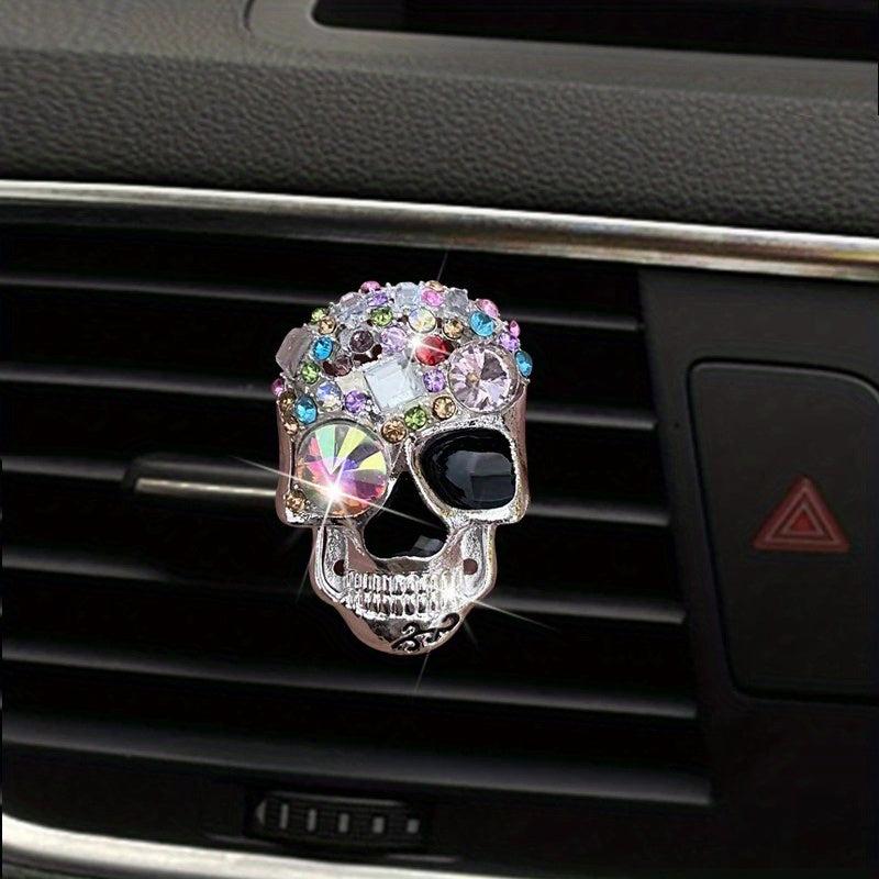 Skull Car Air Freshener Resin Clip Decoration Ornaments Car Perfume