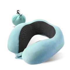 Memory Foam Travel Neck Pillow for Comfort & Support