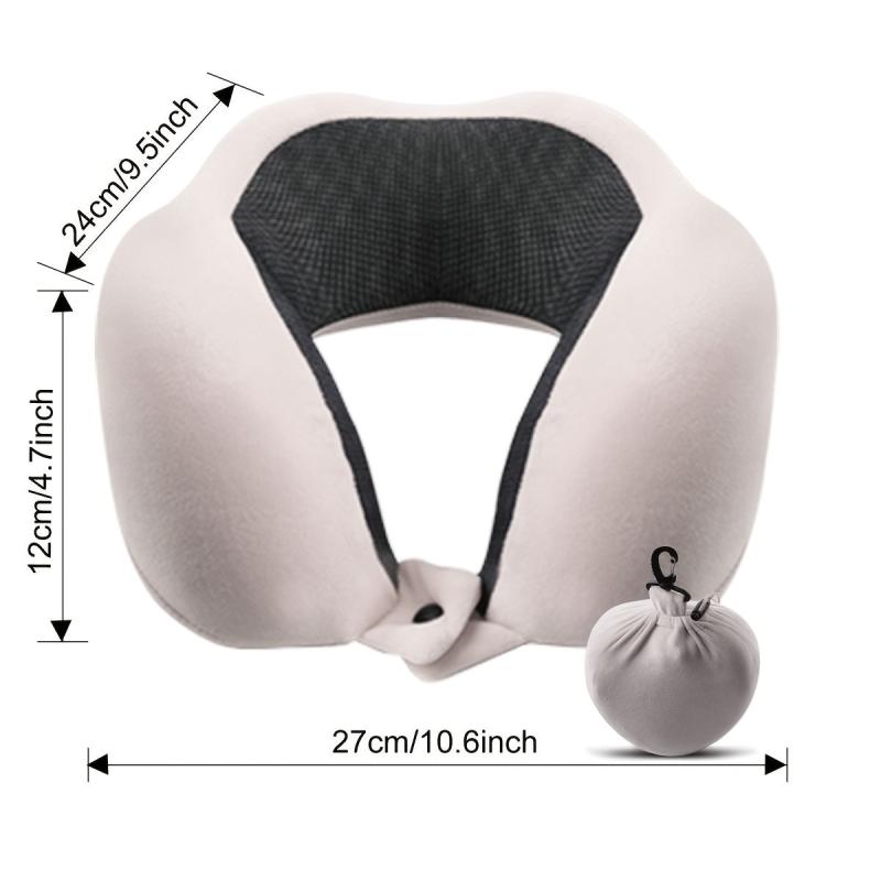 Memory Foam Travel Neck Pillow for Comfort & Support