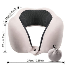 Memory Foam Travel Neck Pillow for Comfort & Support