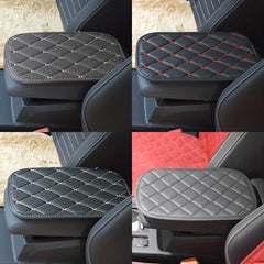 Car Armrest Cushion Leather Microfiber Seat Armrest Box