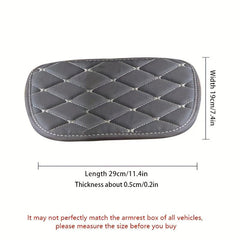 Car Armrest Cushion Leather Microfiber Seat Armrest Box