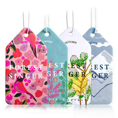 4pcs Car Air Freshener Hanging Scent Card Decoration