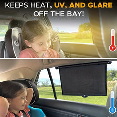 Retractable Car Roller Sunshade for Kids Baby UV Protection