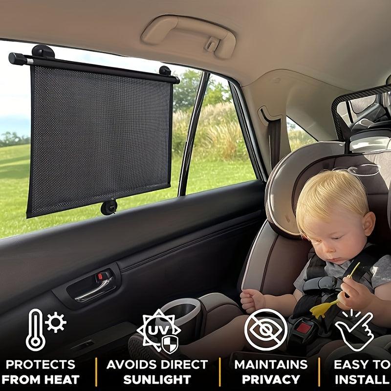 Retractable Car Roller Sunshade for Kids Baby UV Protection