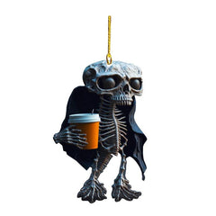 Skull Pendant Halloween Acrylic Flat Car Decoration Pendant