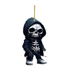 Skull Pendant Halloween Acrylic Flat Car Decoration Pendant