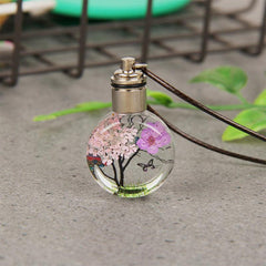 Elegant Butterfly Glass Ball Car Pendant