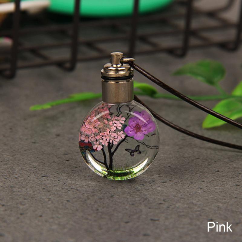Elegant Butterfly Glass Ball Car Pendant