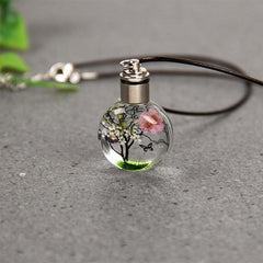 Elegant Butterfly Glass Ball Car Pendant