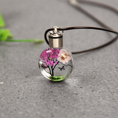 Elegant Butterfly Glass Ball Car Pendant