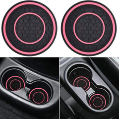 2pcs Auto Non Slip Cup Holder Coasters, Universal Anti Dust Mats