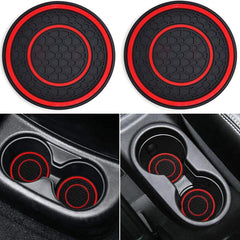 2pcs Auto Non Slip Cup Holder Coasters, Universal Anti Dust Mats