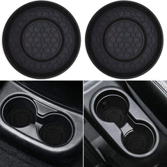 2pcs Auto Non Slip Cup Holder Coasters, Universal Anti Dust Mats