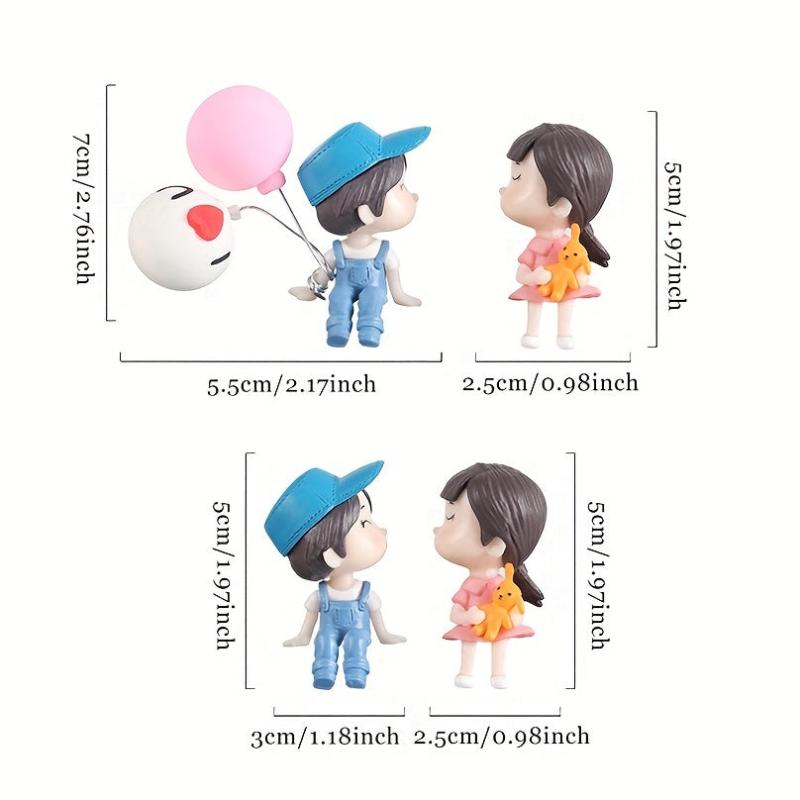 Car Interior Couple Doll Balloon Ornament