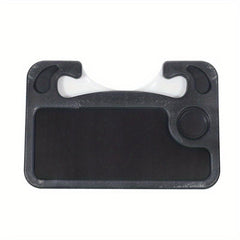 Car Steering Wheel Desk Laptop Tray with Pen Holder and Drink Holder