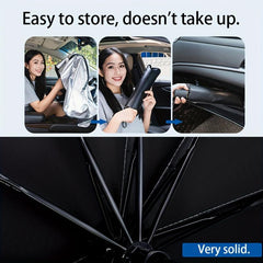 Car Windshield Sun Shade Umbrella - UV Ray Block & Heat Protection