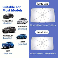 Car Windshield Sun Shade Umbrella - UV Ray Block & Heat Protection